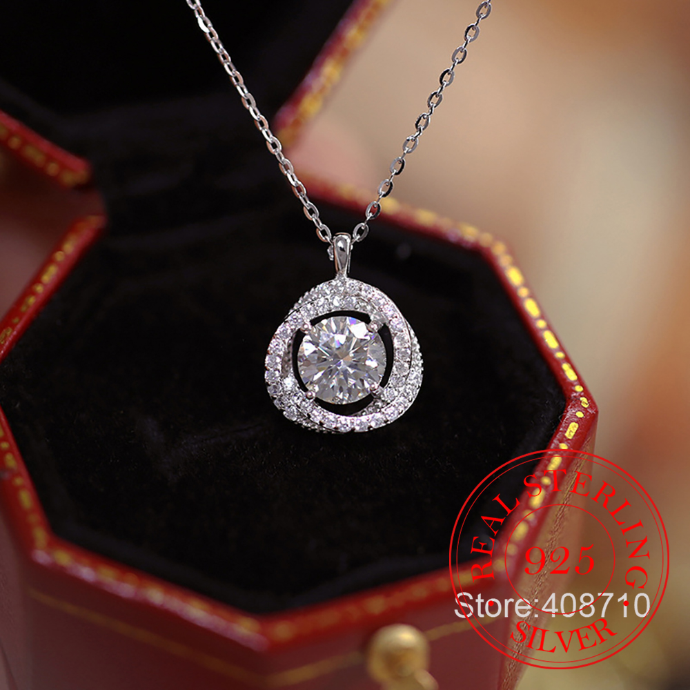 Crystal Choker Necklace - Joyería de plata de ley 925,