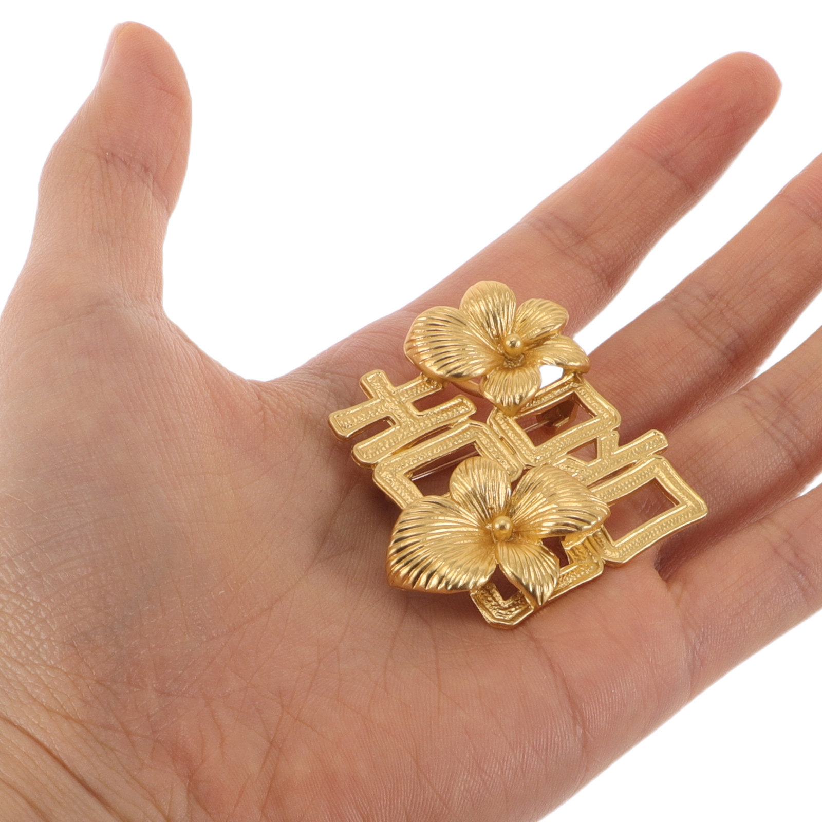 Vintage Brooch Pin - 2 Broches de Boda con Diseño