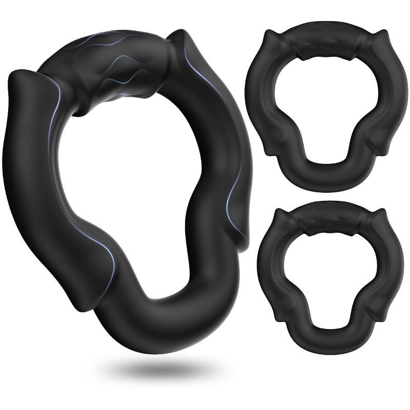 Couple Ring Set - Anillo para pene para hombres, 3