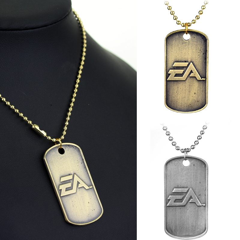 Mens Dog Tag Necklace - BF4 Battlefield 4 collares insignia de