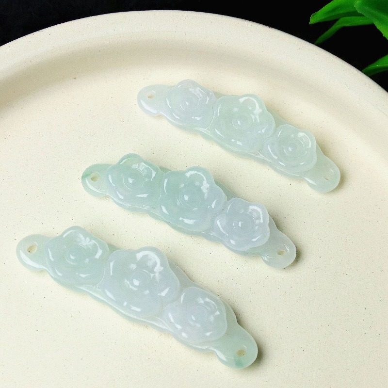 Jewelry & Watches Company - 1 ud. Flor de Jadeíta Natural,