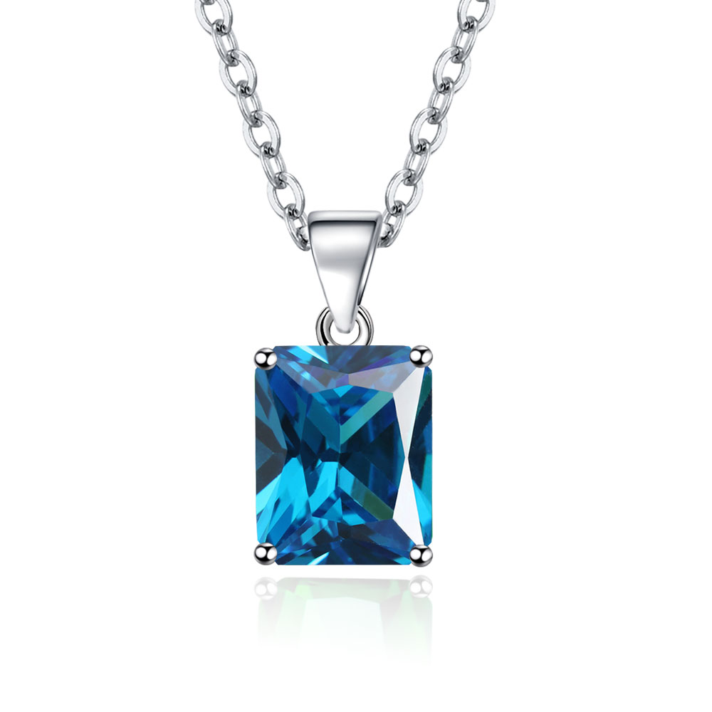 Crystal Choker Necklace - Collar con Colgante de Plata de