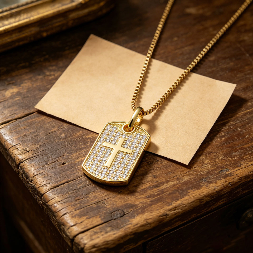 Collar con Colgante VANAXIN Ic - Mens Dog Tag Necklace reseña y precio