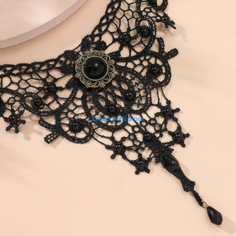 Gargantilla encaje 50LE, garga - Crystal Choker Necklace reseña y precio
