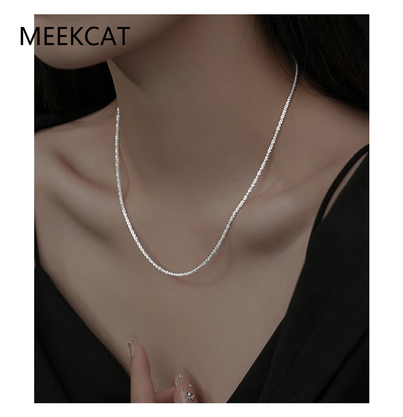 Collar de Plata de Ley 925 con - Crystal Choker Necklace reseña y precio