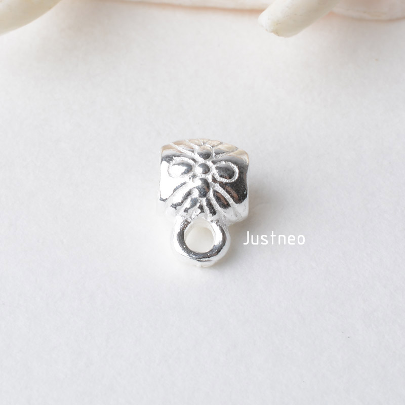 Conector de cuentas espaciador - Sterling Silver Ring reseña y precio