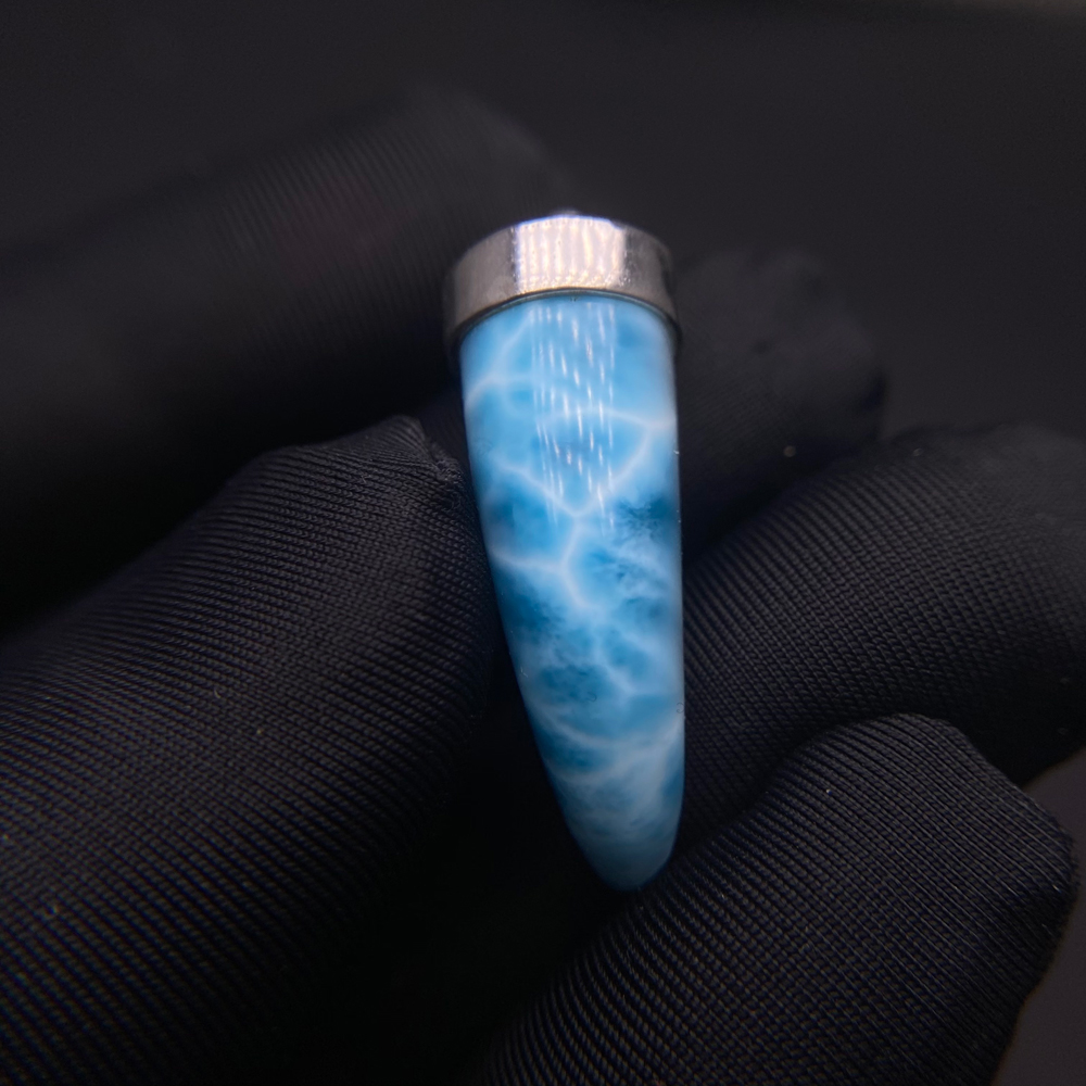 Colgante de Larimar azul Natur - Wolf Jewelry & Watches Tampa reseña y precio