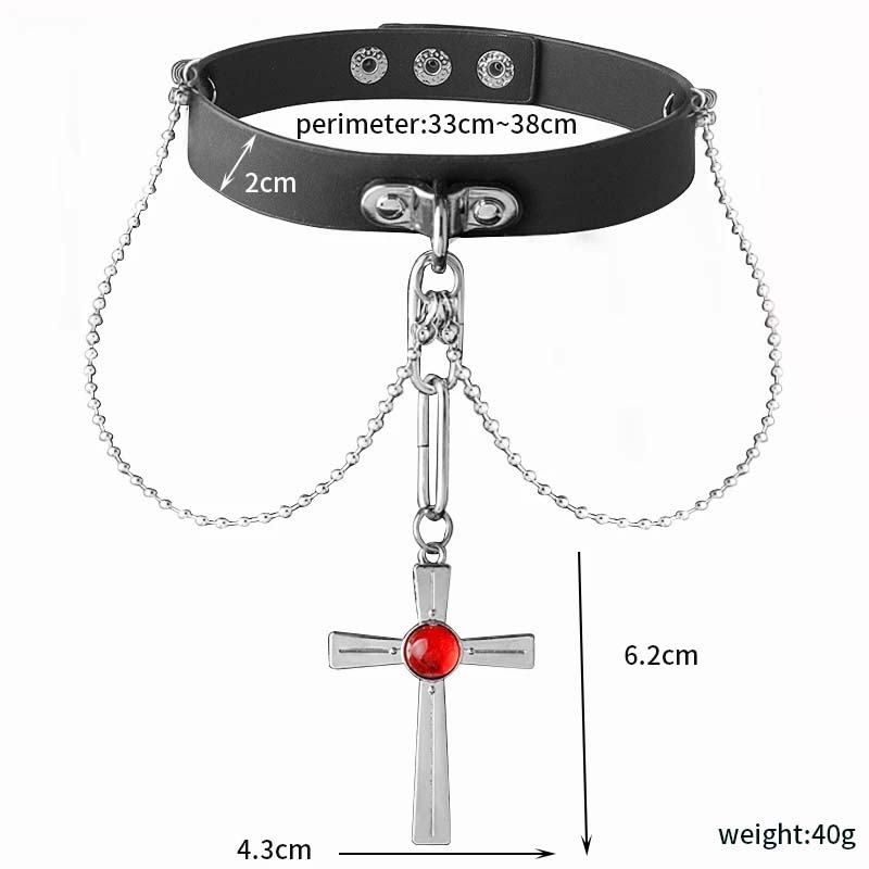 Collar de cristal rojo de Rosa - Crystal Choker Necklace reseña y precio