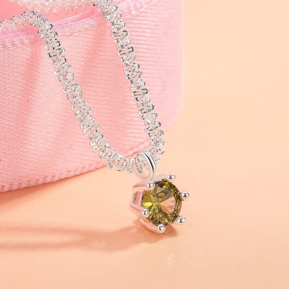 Collar de Plata S925 con Moiss - Crystal Choker Necklace reseña y precio