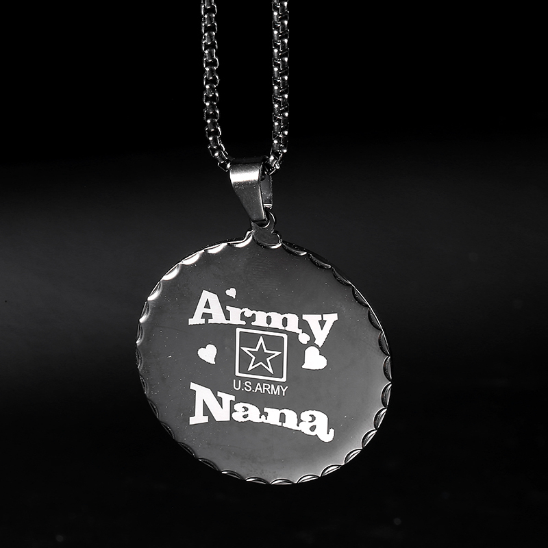 RIR-Colgante militar de acero  - Mens Dog Tag Necklace reseña y precio
