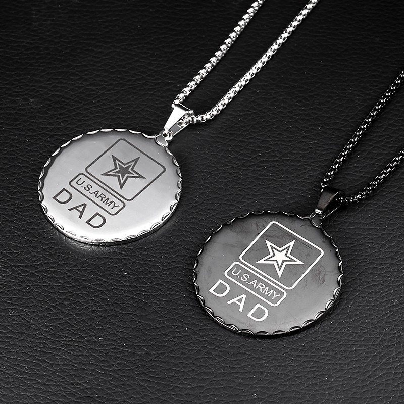 RIR-Colgante militar de acero  - Mens Dog Tag Necklace reseña y precio