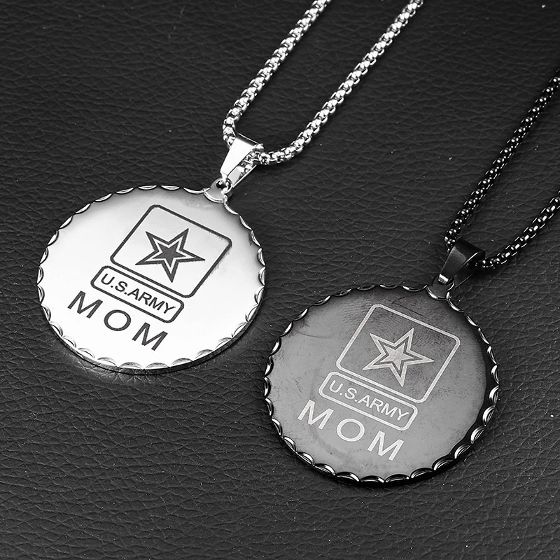 RIR-Colgante militar de acero  - Mens Dog Tag Necklace reseña y precio