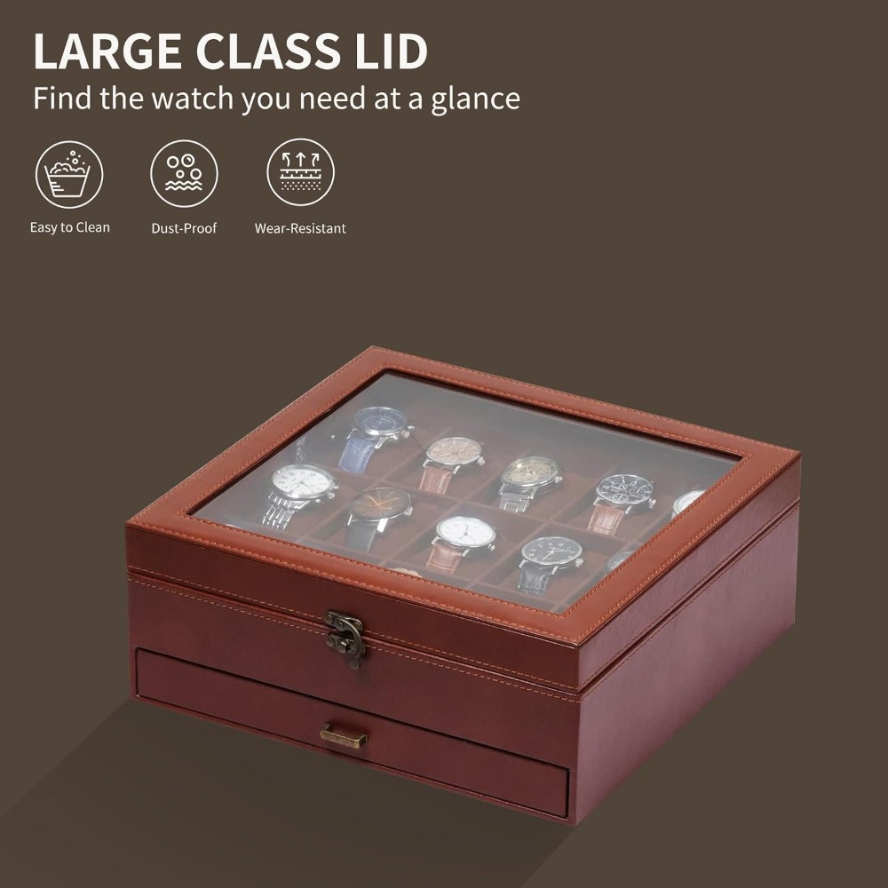Caja para relojes de 2 niveles - Jewelry Box That Holds Watches reseña y precio