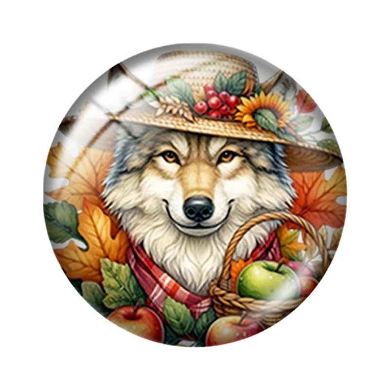 Cabujón de cristal con diseño  - Wolf Jewelry & Watches Tampa reseña y precio