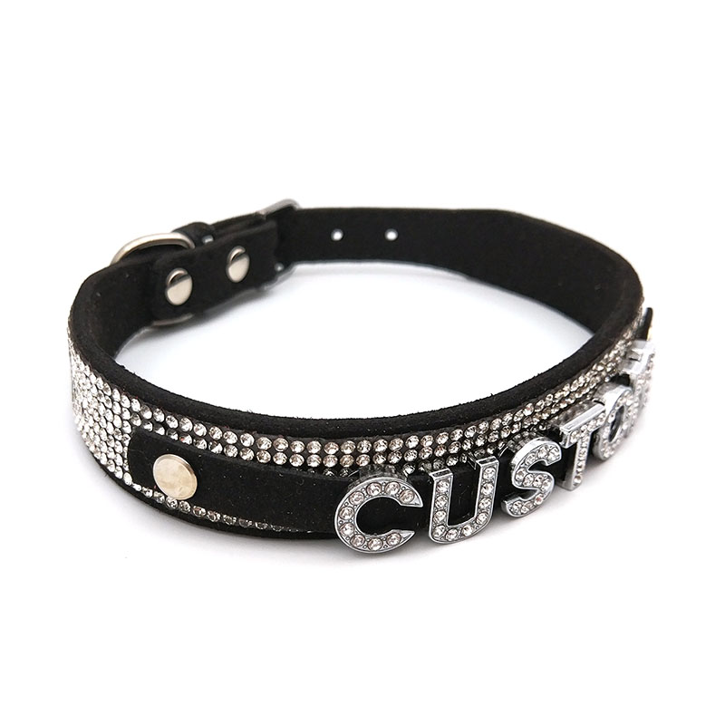 Gargantilla con letras de diam - Crystal Choker Necklace reseña y precio