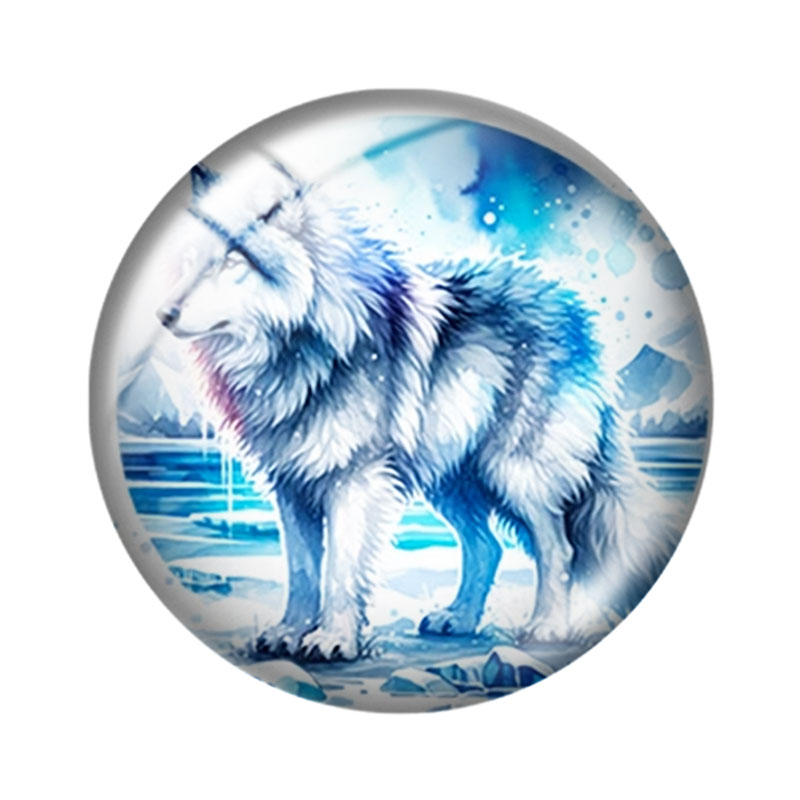 Cabujón de cristal de lobo en  - Wolf Jewelry & Watches Tampa reseña y precio