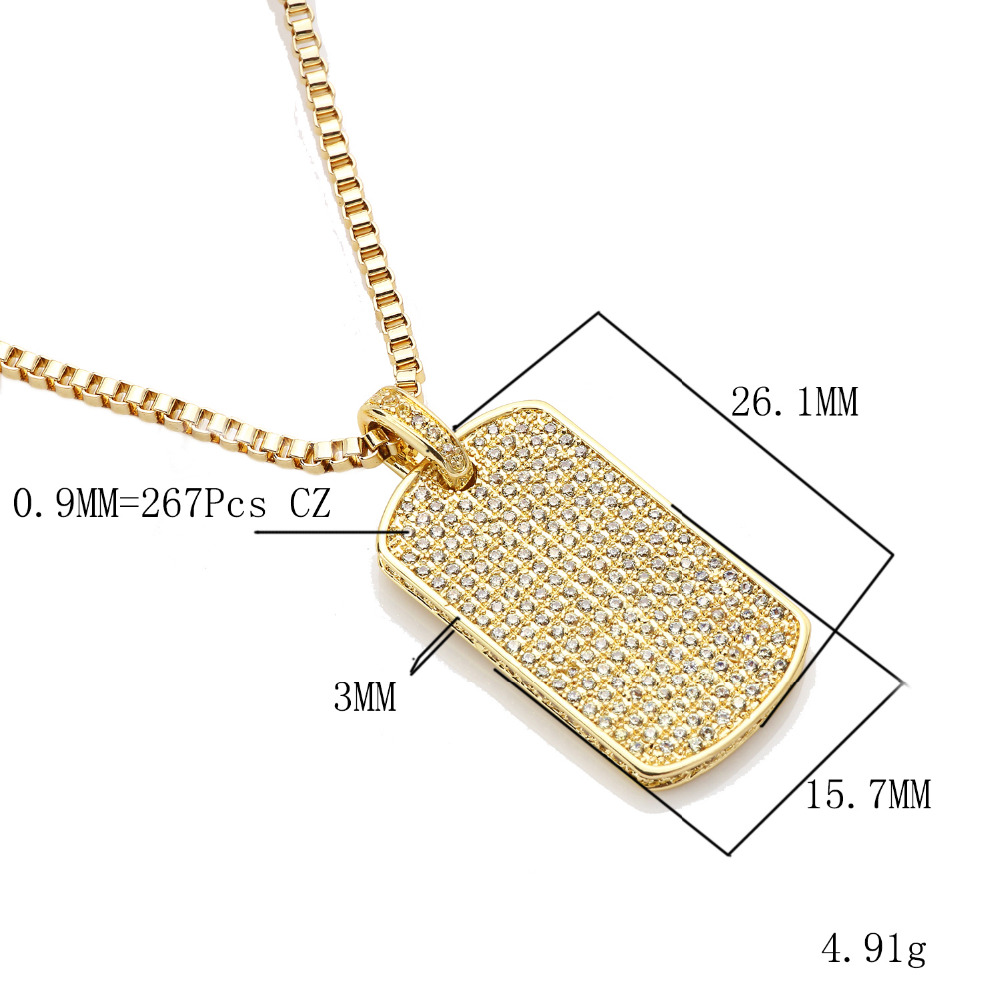 VANAXIN-collar con colgante pa - Mens Dog Tag Necklace reseña y precio