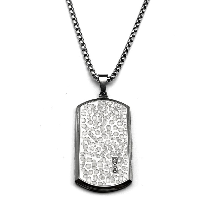 Collar con colgante de etiquet - Mens Dog Tag Necklace reseña y precio