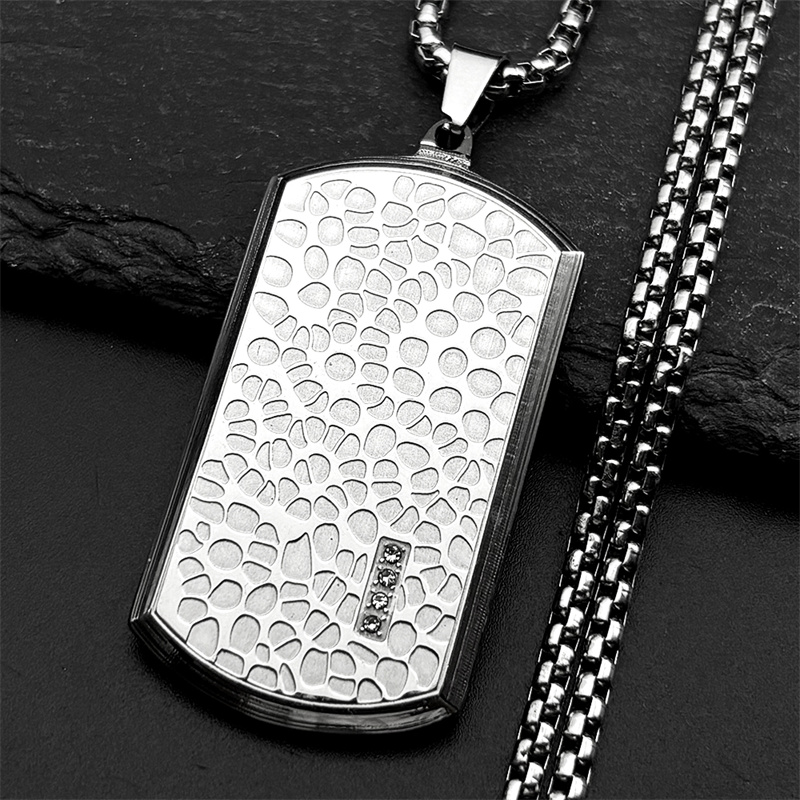 Collar con colgante de etiquet - Mens Dog Tag Necklace reseña y precio