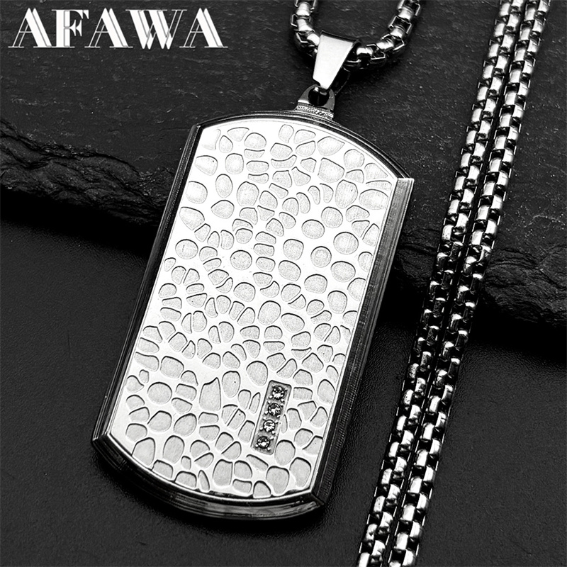 Collar con colgante de etiquet - Mens Dog Tag Necklace reseña y precio