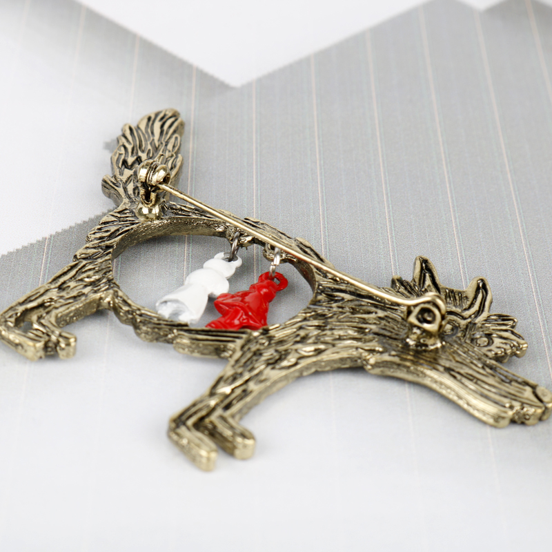 Broche Vintage de Lobo y bebés - Vintage Brooch Pin reseña y precio
