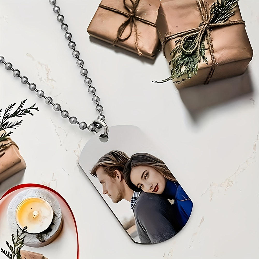 Collar con Colgante Personaliz - Mens Dog Tag Necklace reseña y precio