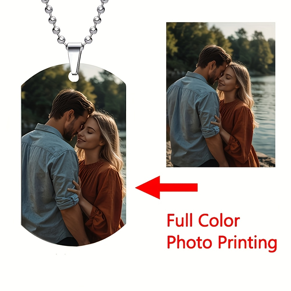 Collar con Colgante Personaliz - Mens Dog Tag Necklace reseña y precio