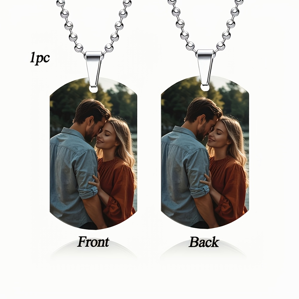 Collar con Colgante Personaliz - Mens Dog Tag Necklace reseña y precio
