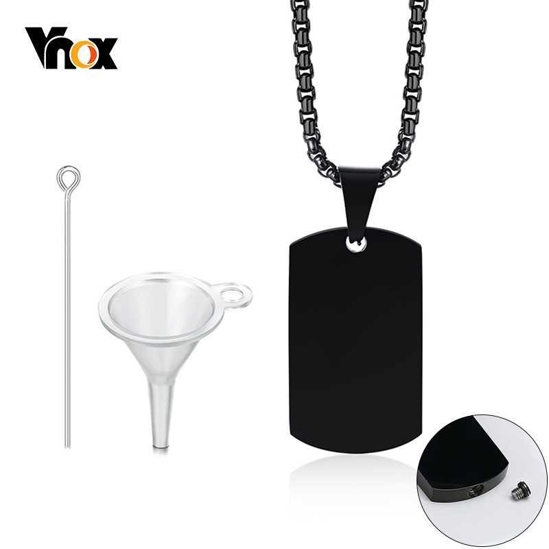Vnox-collar con colgante de co - Mens Dog Tag Necklace reseña y precio