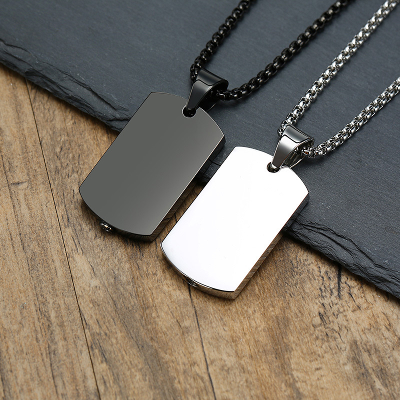 Vnox-collar con colgante de co - Mens Dog Tag Necklace reseña y precio