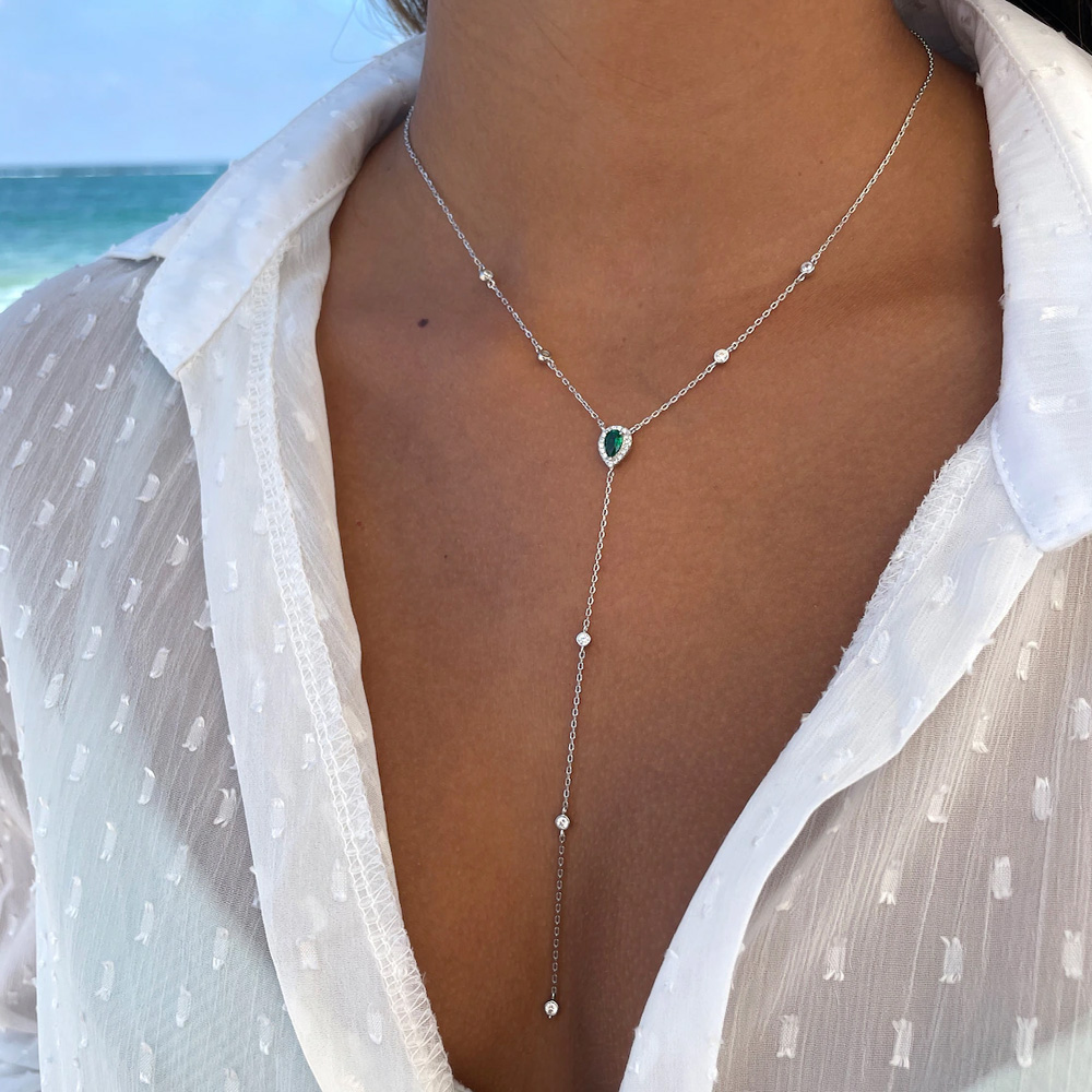 Stonefans-collar de gota en fo - Crystal Choker Necklace reseña y precio