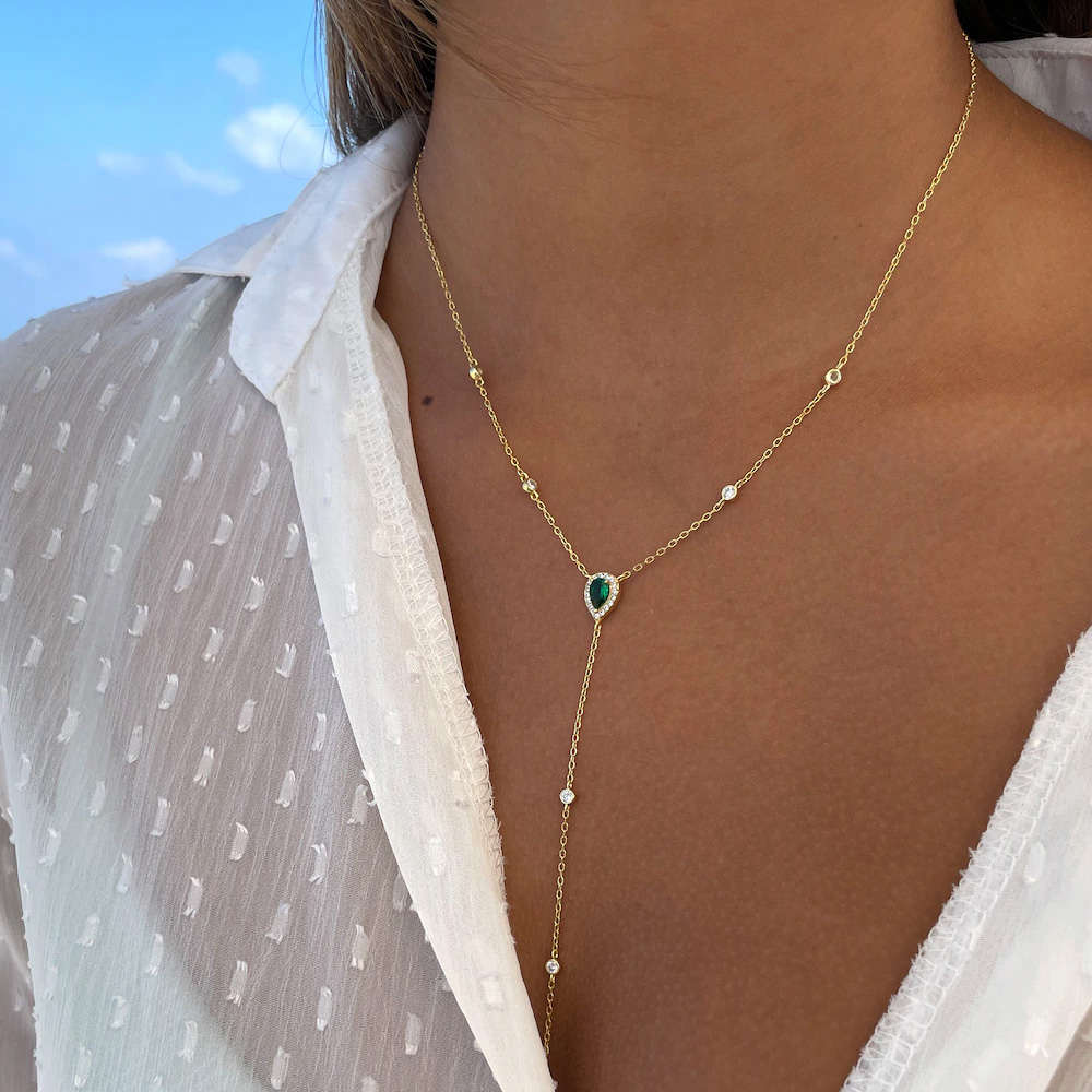 Stonefans-collar de gota en fo - Crystal Choker Necklace reseña y precio