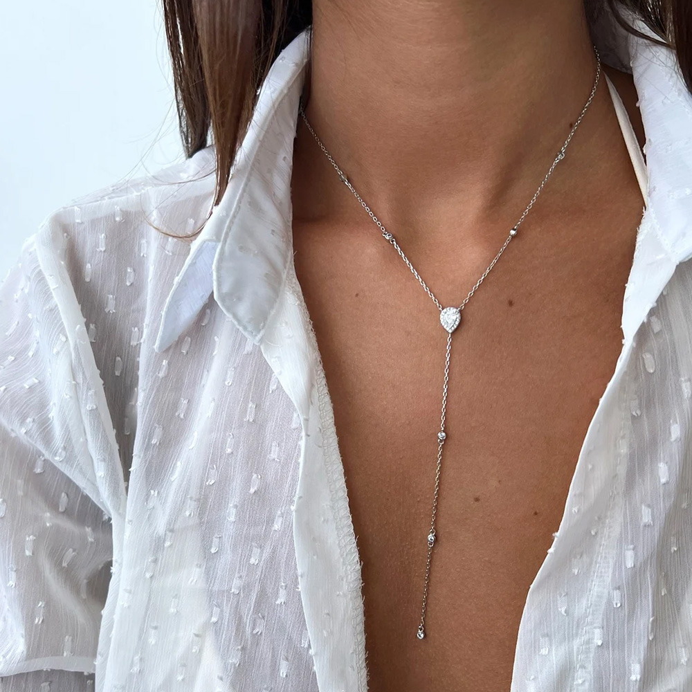 Stonefans-collar de gota en fo - Crystal Choker Necklace reseña y precio